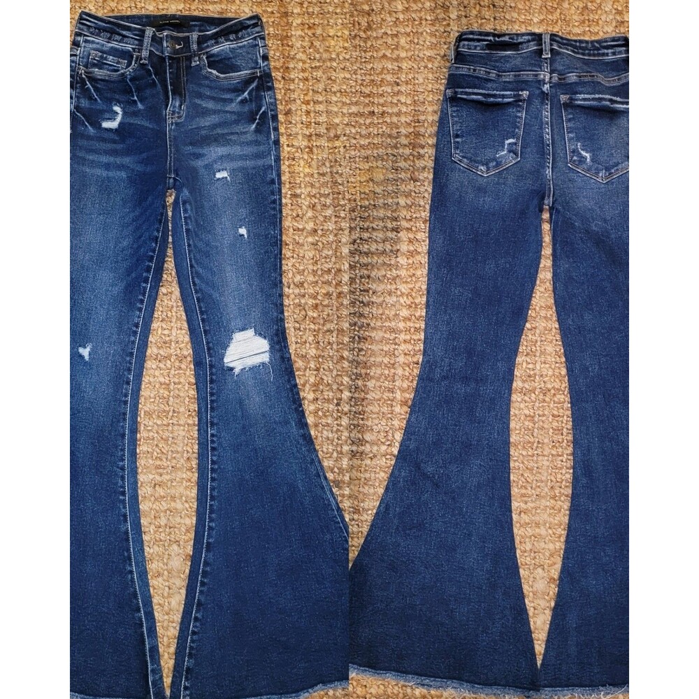 Flying Monkey High Rise Extreme Flare Jeans Super Bell Bottoms Long tall 0 33"